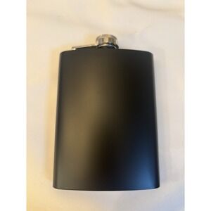7oz Stainless Steel Hip Flask for Camping Hiking Outdoor Activity, Black